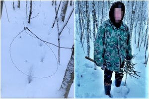 Ignalinos rajone pasieniečiai sučiupo „etatinį“ brakonierių: gyvūnus medžiojo itin žiauru būdu