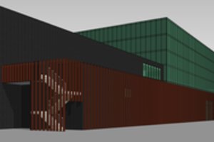 Greta vilniečių pamėgto prekybos centro projektuojamas dar vienas 480 kv. m ploto prekybai skirtas pastatas