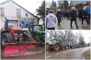Suvalkijoje ministrą pasitiko traktorių kolona: nacionalinio parko nenori nei gyventojai, nei ūkininkai