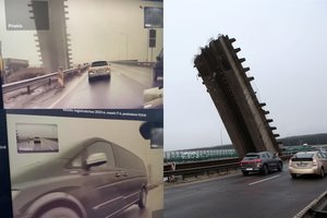 Nufilmavo, kodėl ant Kleboniškio tilto susidaro spūstys: ima nervas ir nori keiktis dėl tokio vairuotojų elgesio