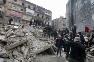 Žemės drebėjimo Turkijoje ir Sirijoje aukų skaičius viršijo 46 000