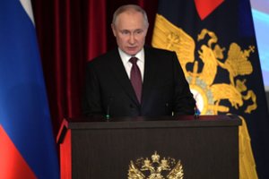 Rusija pradeda baudžiamąjį tyrimą prieš TBT, išdavusį V. Putino arešto orderį