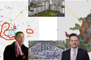  M. Pakalnis mero rinkimų antro turo rezultatus suguldė ant Vilniaus žemėlapio: įdomus vaizdas gavosi 