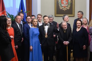Iškilmingoje V. Benkunsko inauguracijoje – garbingi svečiai, R. Šimašiaus žodžiai apie naštą ir naujojo mero padėka