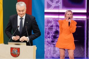 Prieš „Eurovizijos“ finalą M. Linkytė sulaukė G. Nausėdos skambučio