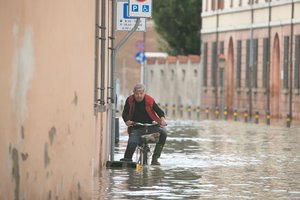 Italijos premjerė G. Meloni lankosi potvynių nusiaubtame regione