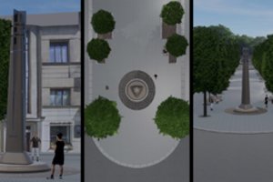 Lietuvos policijos vardo šimtmečiui – 8 metrų aukščio obeliskas Laisvės alėjoje
