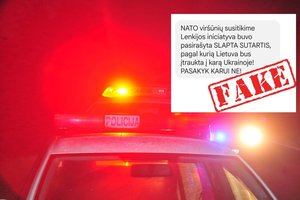 Po NATO viršūnių susitikimo – SMS žinutės lietuviams apie slaptas sutartis: policija įspėja