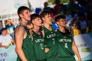Vaikinų 3x3 krepšinio rinktinė baigė pasirodymą Europos jaunimo olimpiniame festivalyje