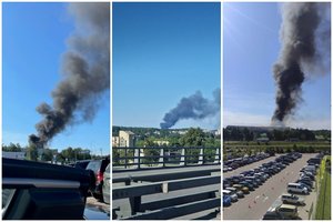 Visame Vilniuje matomas tirštų juodų dūmų stulpas: skelbia, kas nutiko
