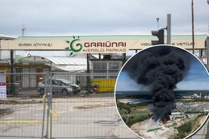 Gaisras „Ecoservice“ teritorijoje ištuštino Gariūnų turgų: „Smarvė žmones gąsdina“