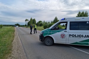 Alytaus rajone susidūrus 4 automobiliams sutriko eismas ties Daugais