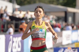 Sudėtingomis oro sąlygomis čempionato maratoną įveikusi L. Kančytė apsidžiaugė finišu