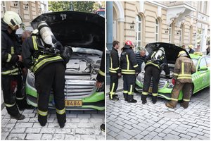 Vilniaus ugniagesiai kviesti gesinti automobilio, kuris nedegė