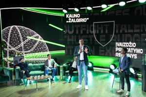 K. Maksvyčio progresu džiaugęsis P. Jankūnas – apie naująjį „Žalgirio“ logotipą ir džiugią Eurolygos naujovę