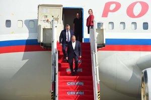 Rusijos užsienio reikalų ministras S. Lavrovas atvyko į G20 viršūnių susitikimą Indijoje
