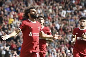 M. Salah pastangos lėmė, kad „Liverpool“ per kėlinį pelnė tris įvarčius