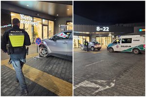 Girta vairuotoja Vilniuje įkliuvo nesugebėjusi išvažiuoti iš „Maximos“ aikštelės