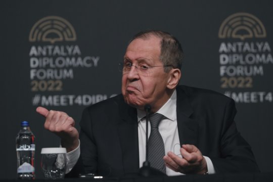 S. Lavrovas Turkijoje 2022 m.
