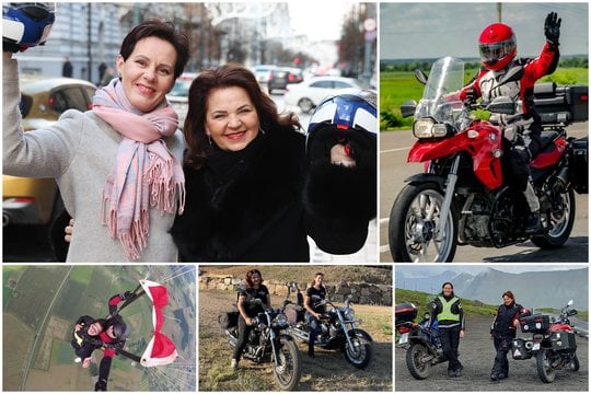  Violeta ir Jolita motociklais keliauja po pasaulį.