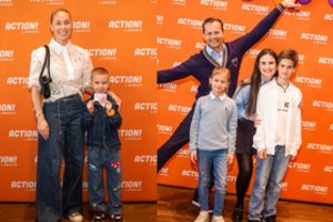 Famous parents with their children are at the event: Nerijus Juška and his family also arrived