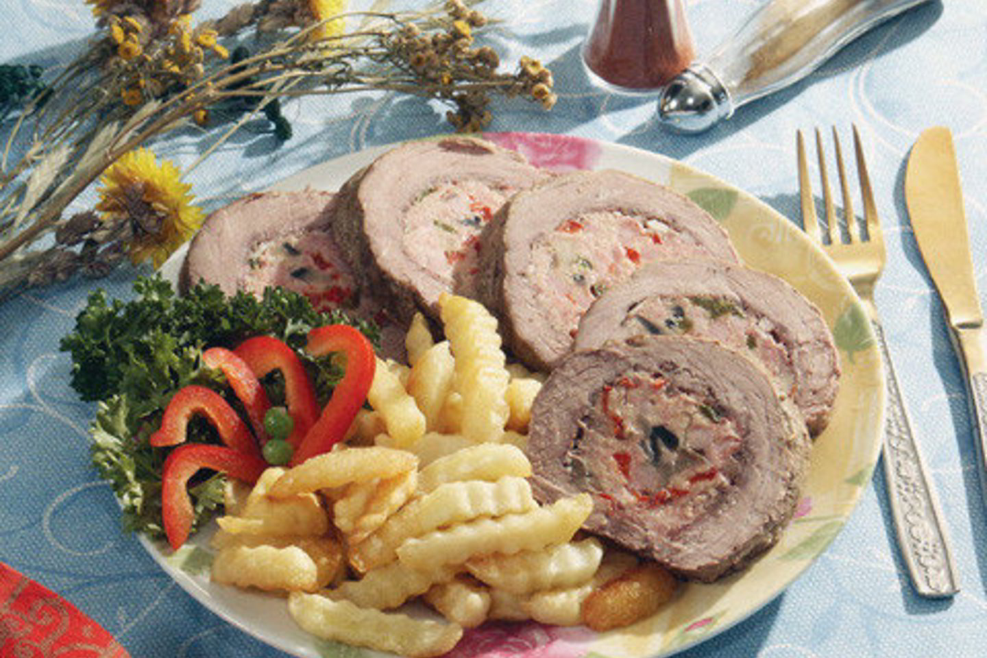 Pikantiškas vyniotinis.