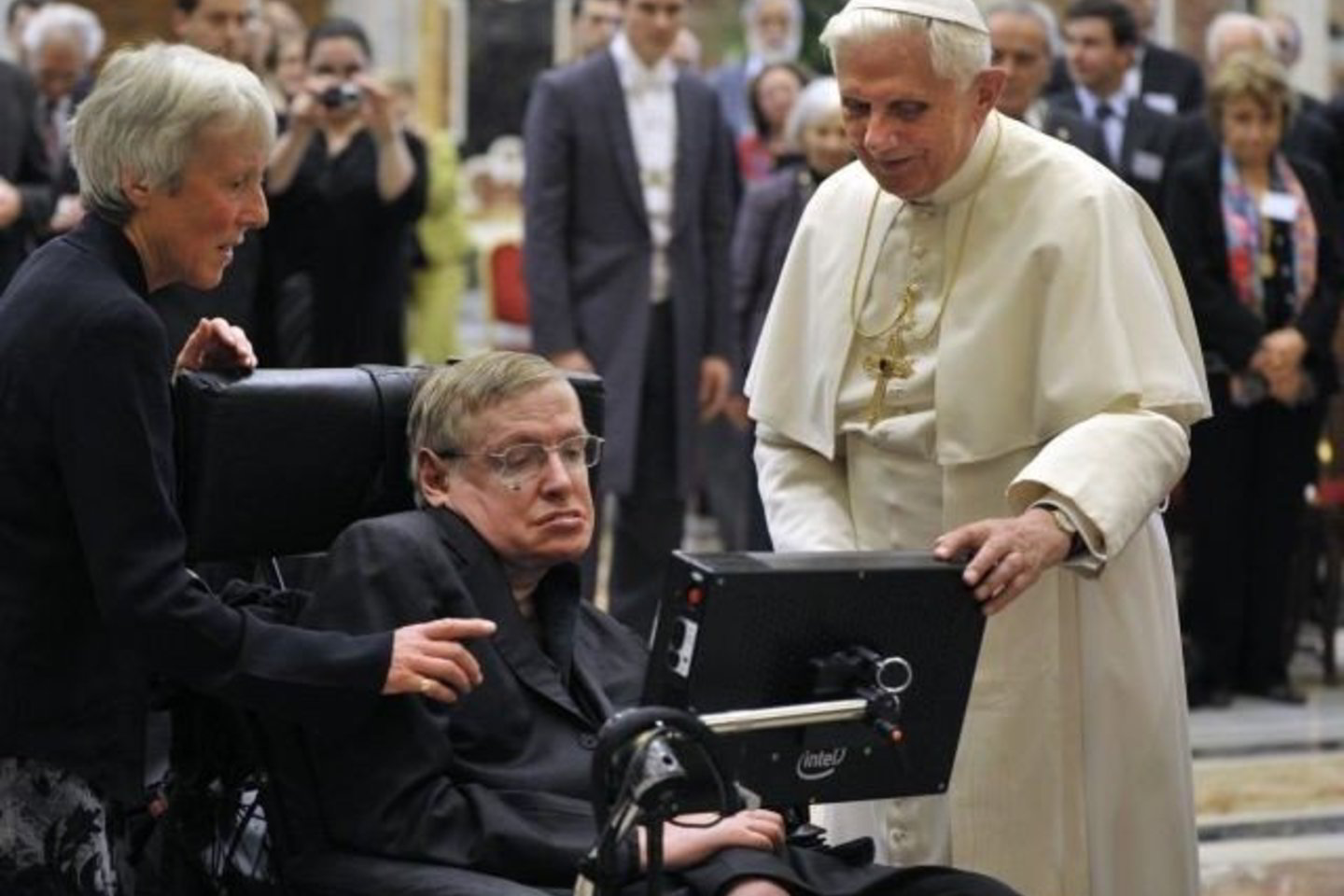 Pontifikas išreiškė susižavėjimą technologijomis, dėl kurių S.Hawkingas gali kalbėti per balso sintezatorių.