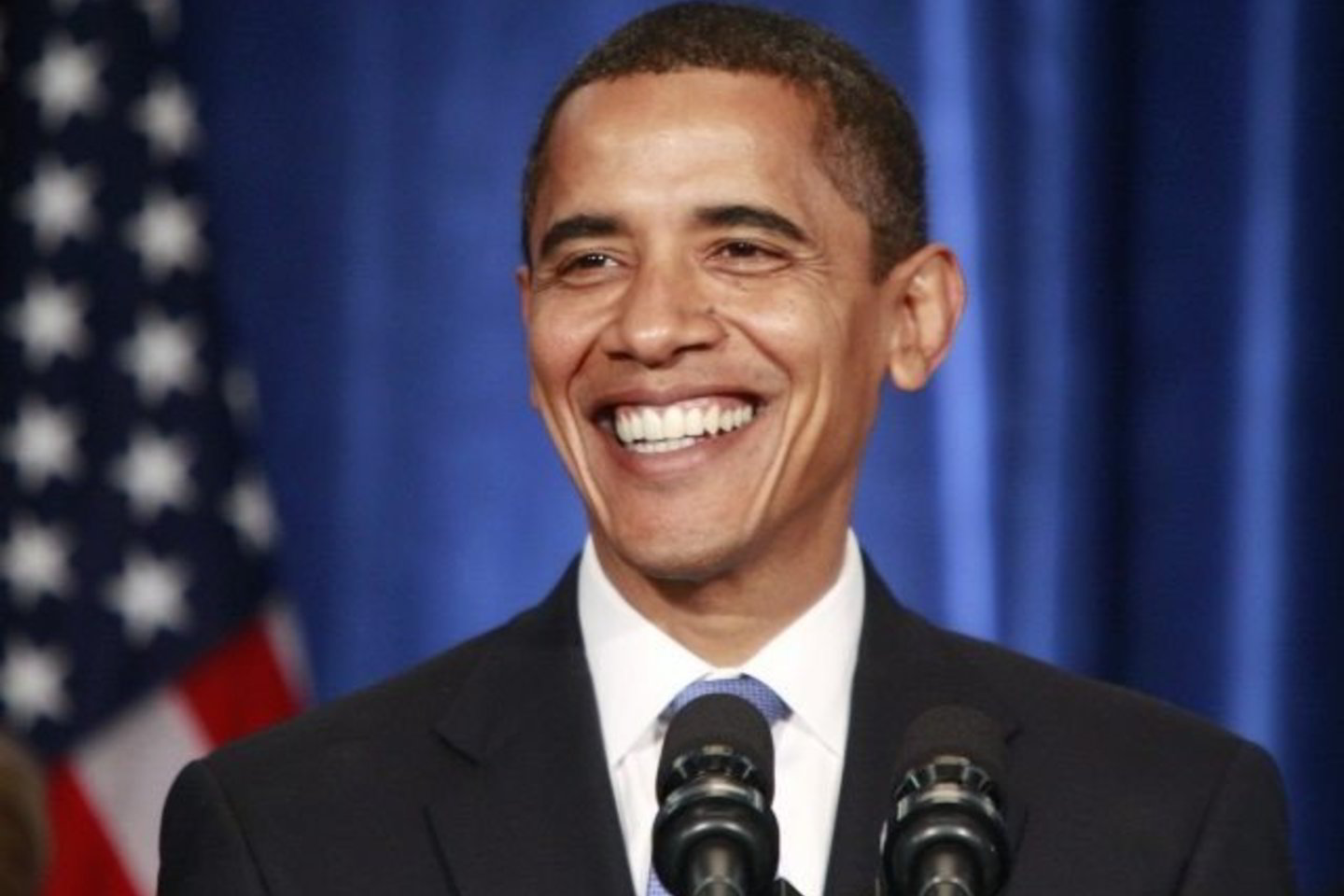 B.Obama pasiruošęs įkelti koją į Baltuosius rūmus.