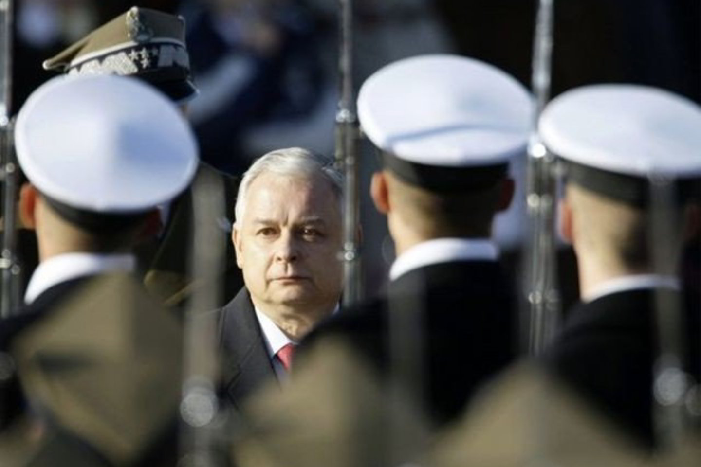 Šventiniame parade dalyvavo Lenkijos prezidentas L.Kaczynskis.