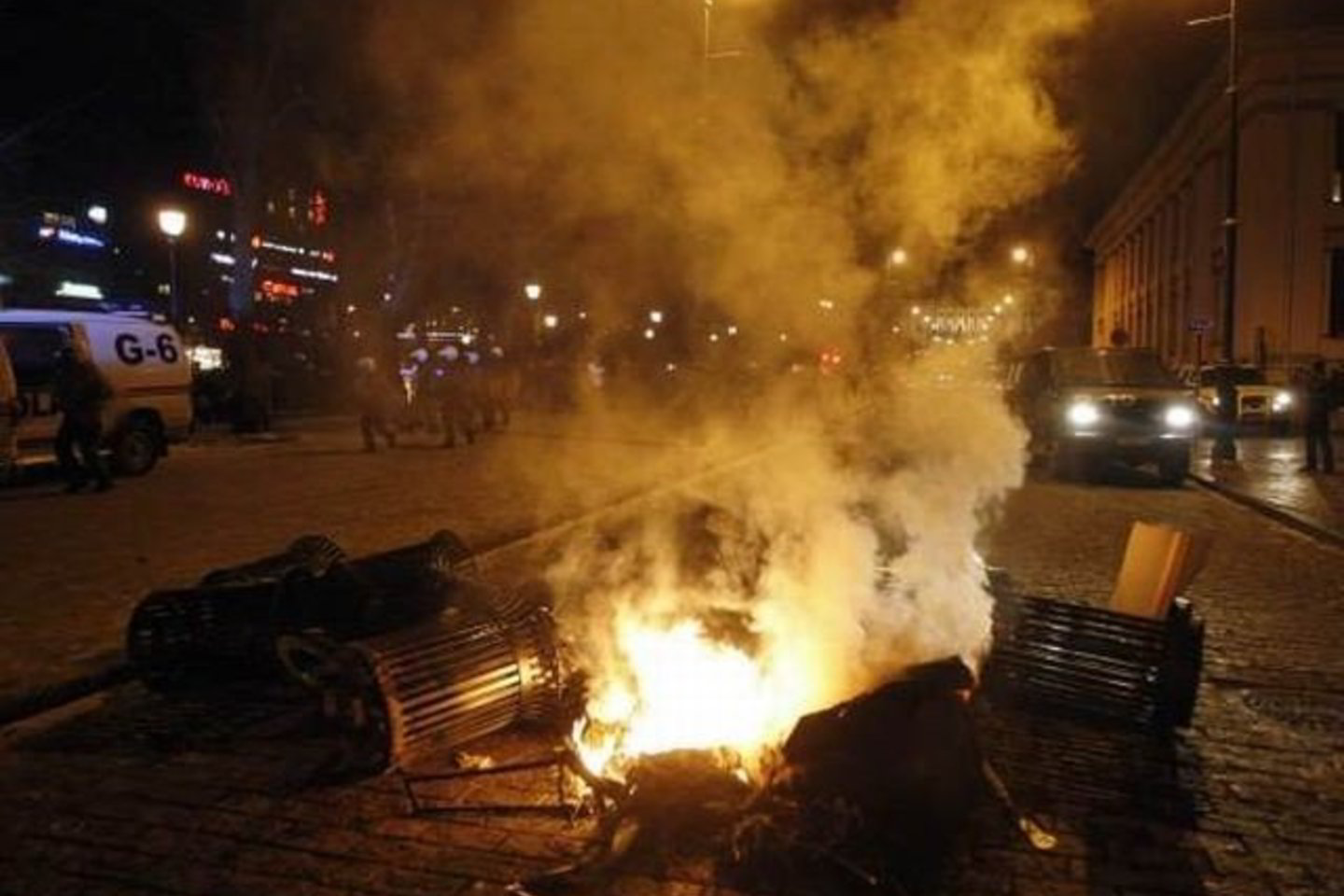 Protestuotojai siaubė Norvegijos sostinę.
