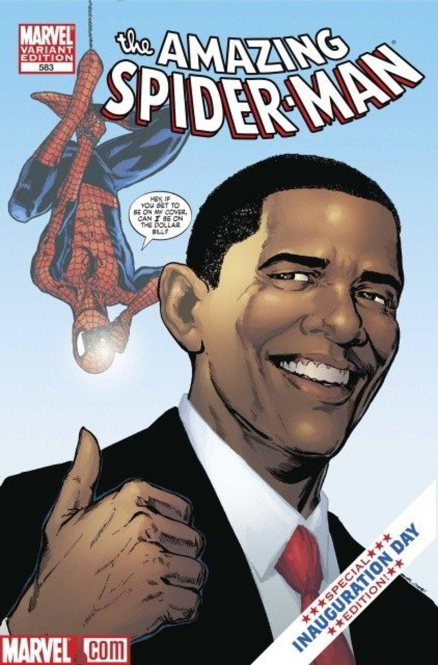 B.Obama tapo komiksų personažu.