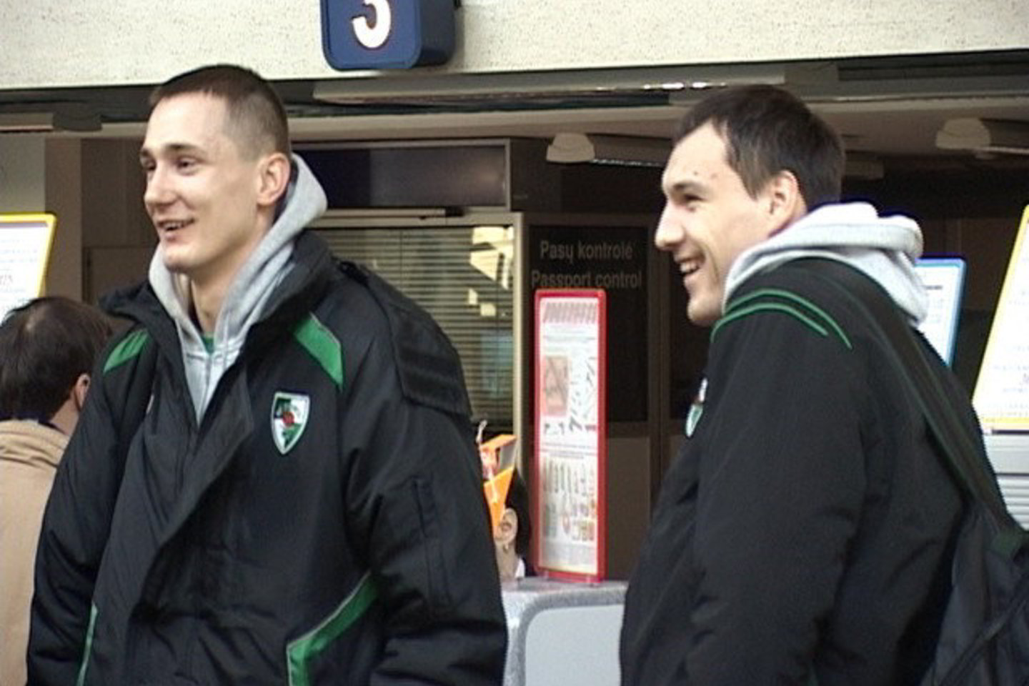Kauno „Žalgirio“ lyderiai - P.Jankūnas (kairėje) ir J.Mačiulis - į Barseloną išvyko gerai nusiteikę.