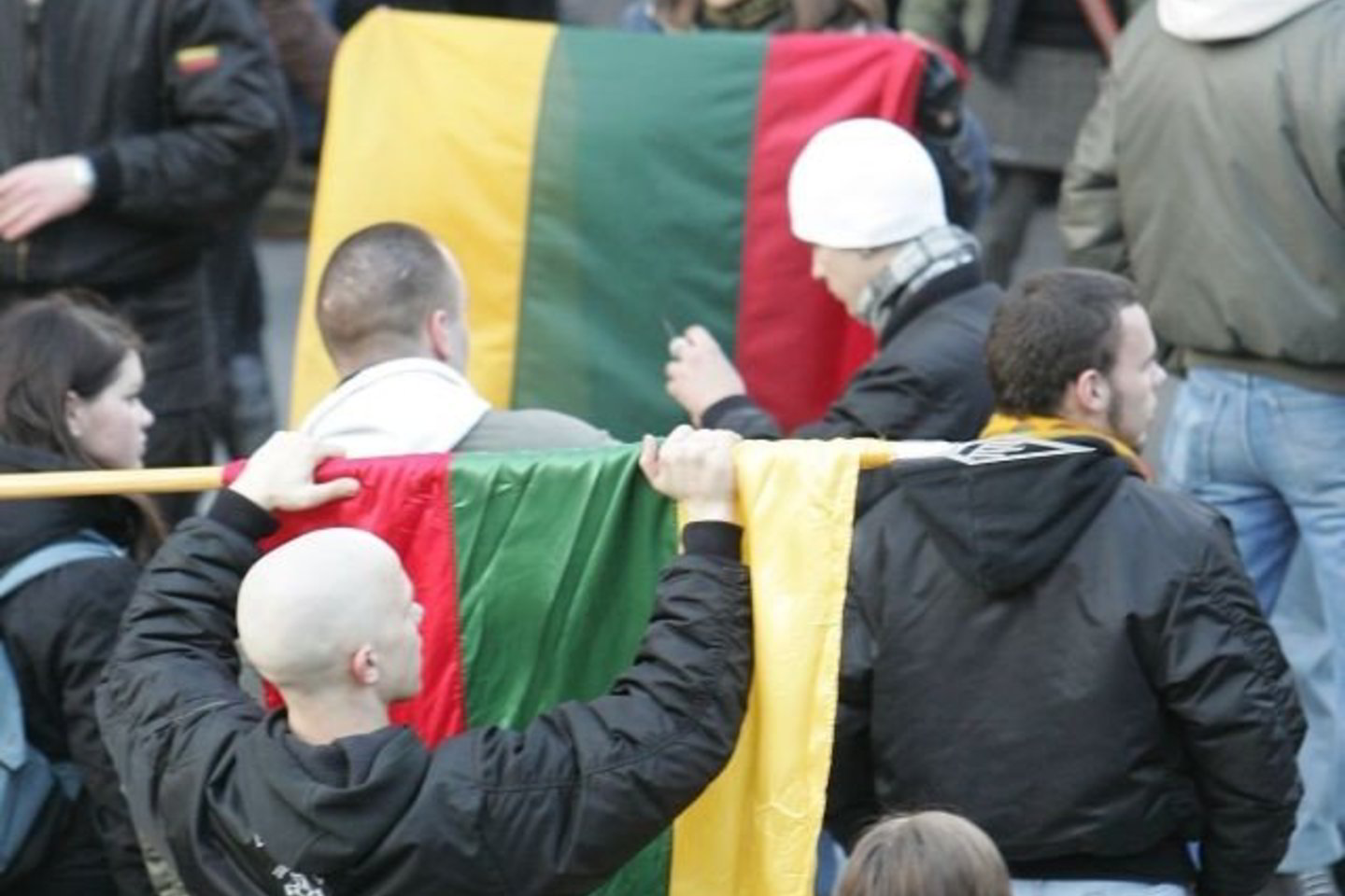 Visai kaip pernai per Kovo 11-ąją, šįkart Vilniaus policija vėl ramiai stebėjo eiseną.