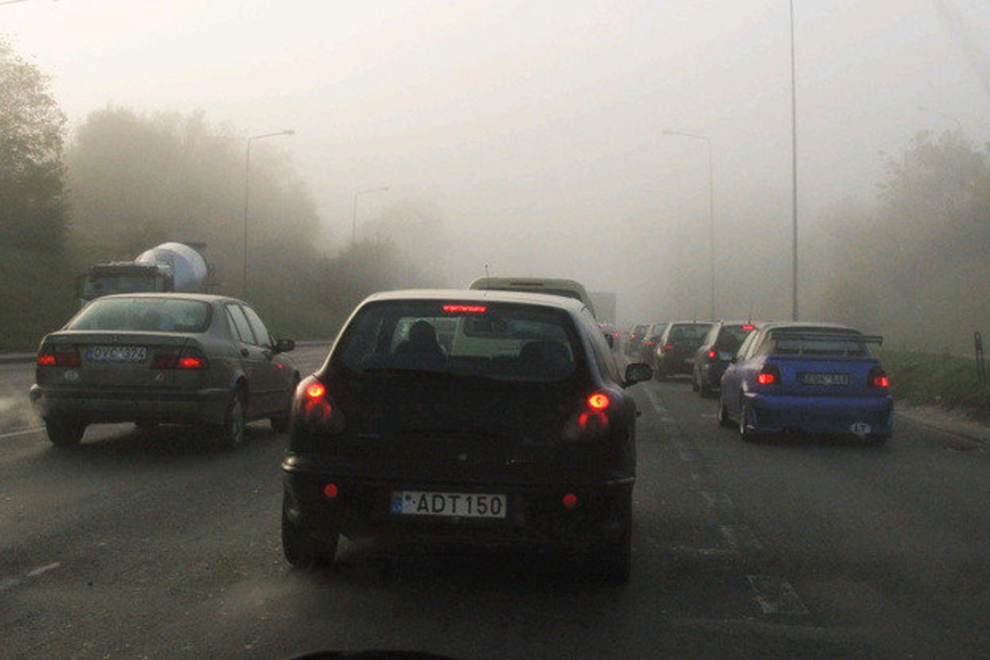 Beveik visoje Lietuvoje antradienį tvyro rūkas.