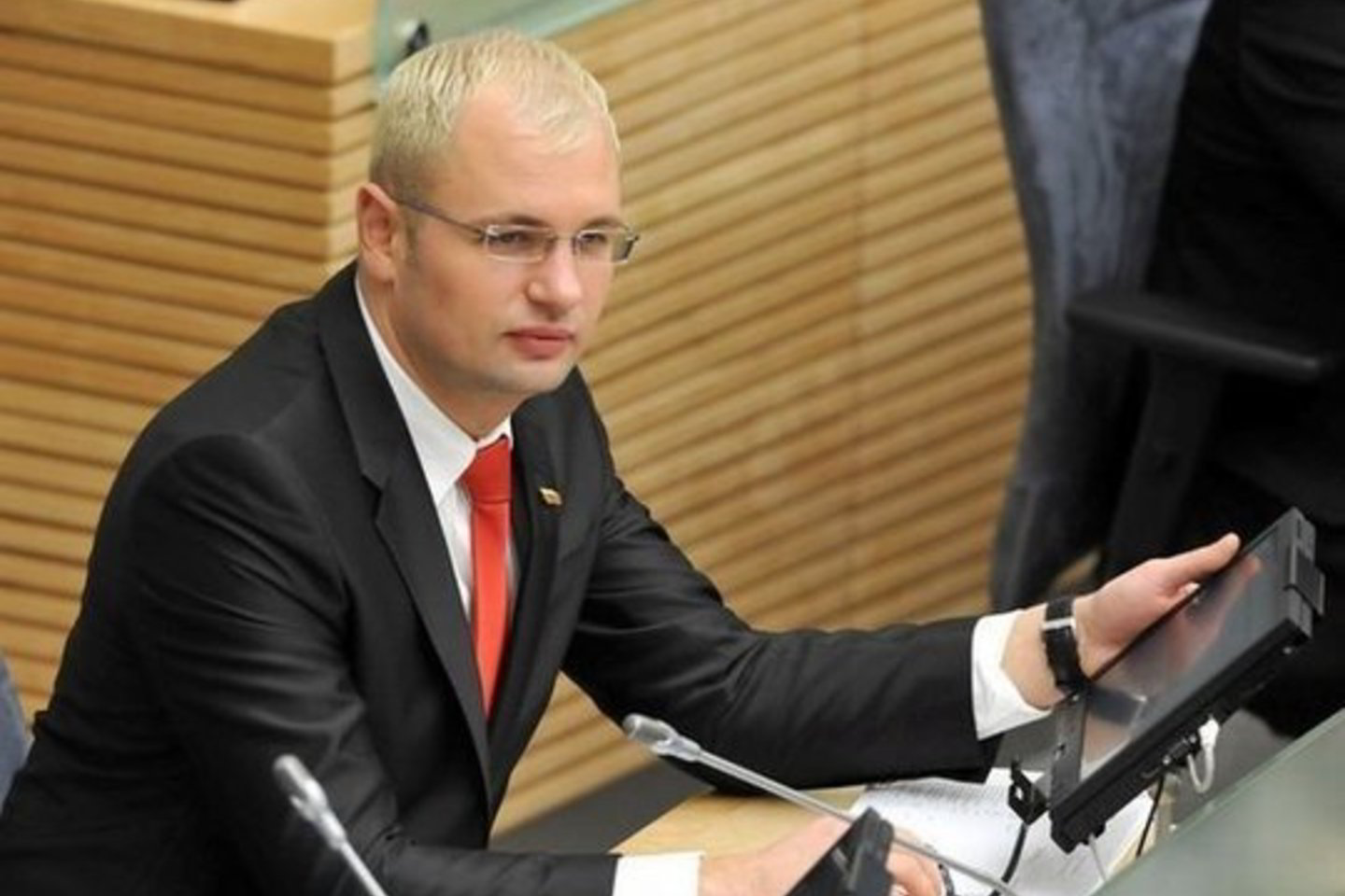J.Jagminas ir J.Stanevičius (nuotraukoje) susikibo dėl tarnybinio transporto naudojimo.