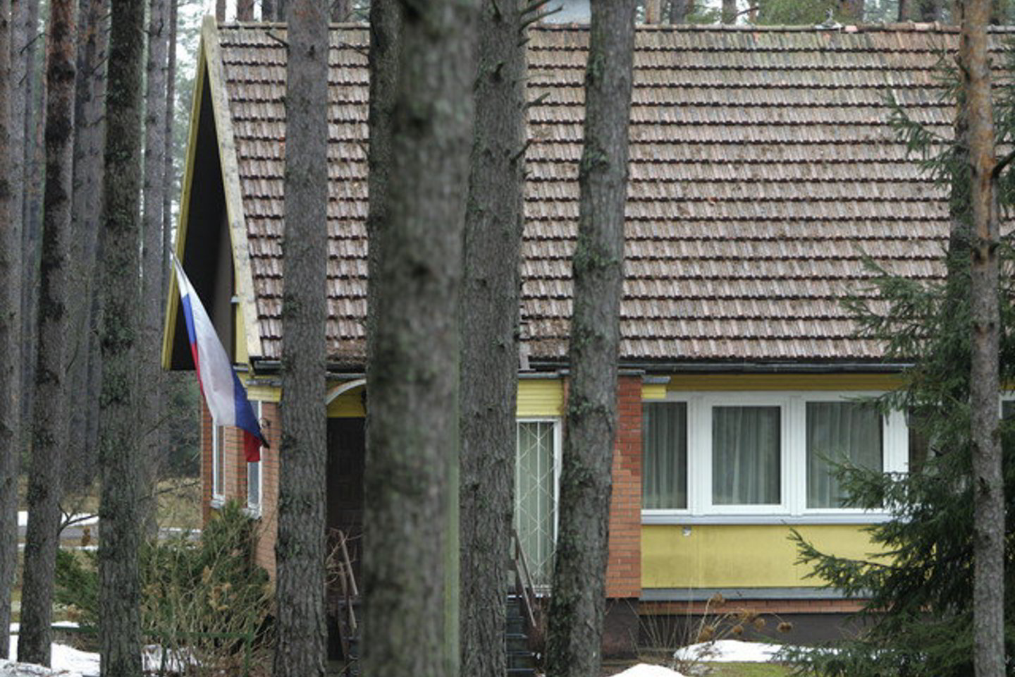 Yra net versijų, kad iš itin patogioje vietoje stovinčio namelio užsienio žvalgybininkai seka mūsų prezidentą bei kitus neeilinius Turniškių gyventojus.