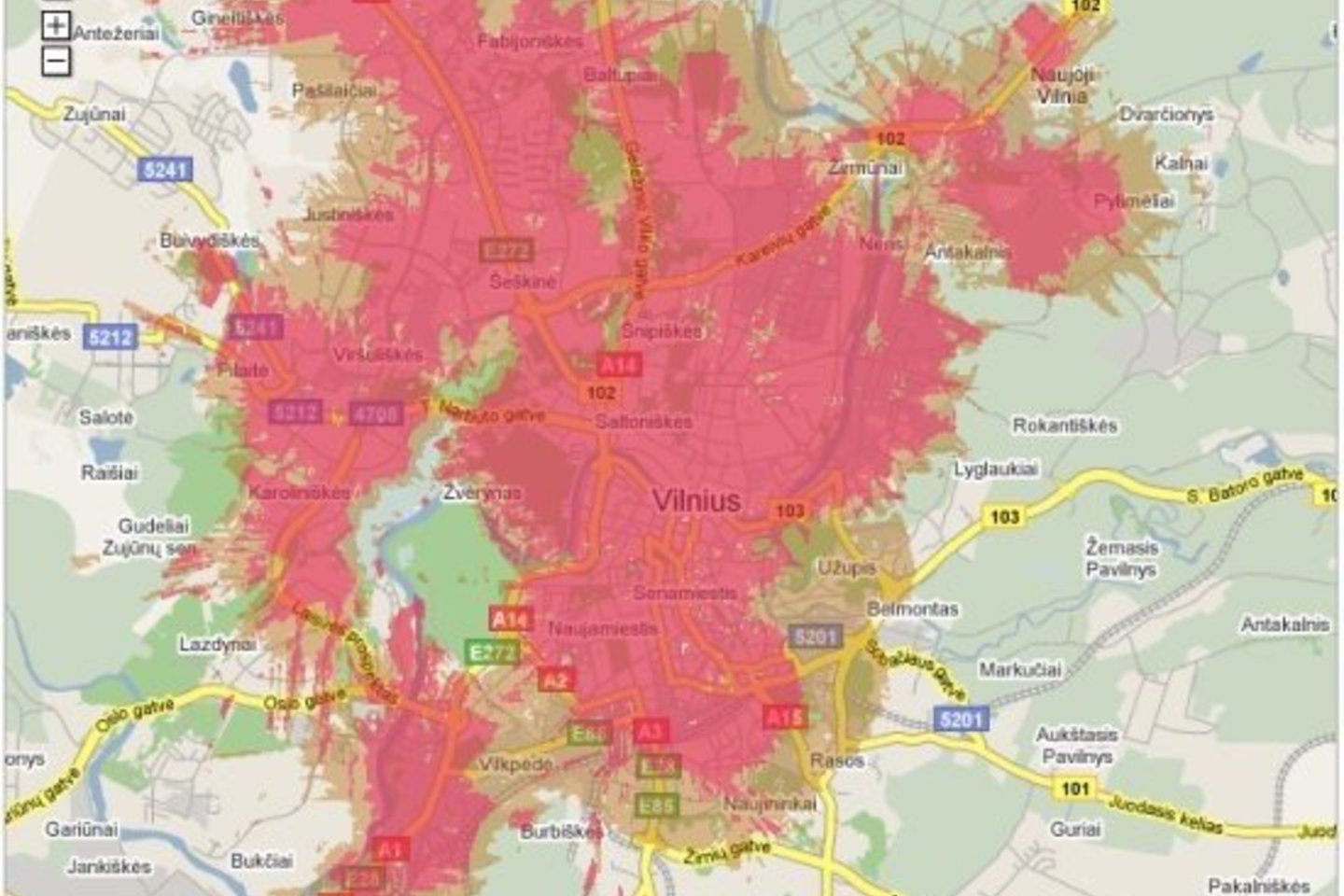 Kol kas bevielio interneto paslaugos „Mezon“ yra teikiamos tik kai kurių Vilniaus rajonų gyventojams, tačiau LRTC žada netruksu pradėti teikti jas ir kituose miestuose.