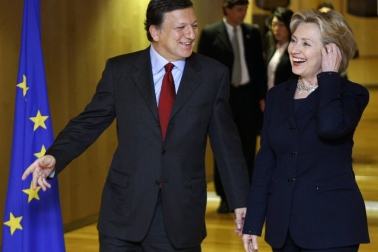 Viešnią iš JAV svetingai priėmė Europos Komisijos vadovas J.M.Barroso.