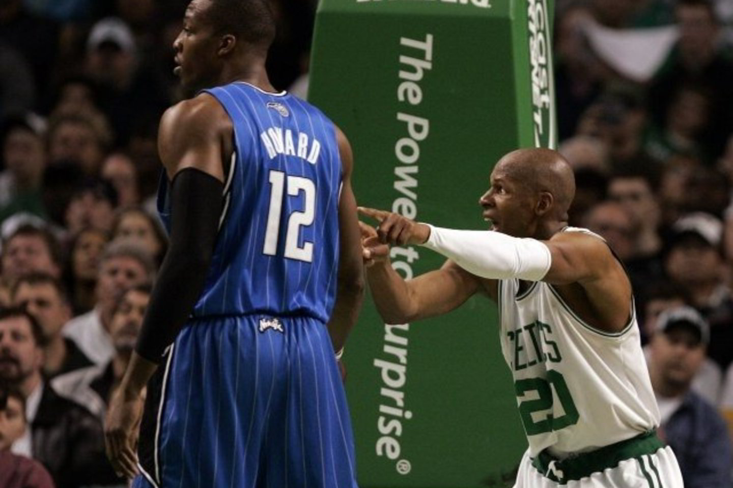 R.Allenui (dešinėje) ir kitiems Bostono "Celtics" žaidėjams nepavyko palaužti D.Howardo kompanijos.