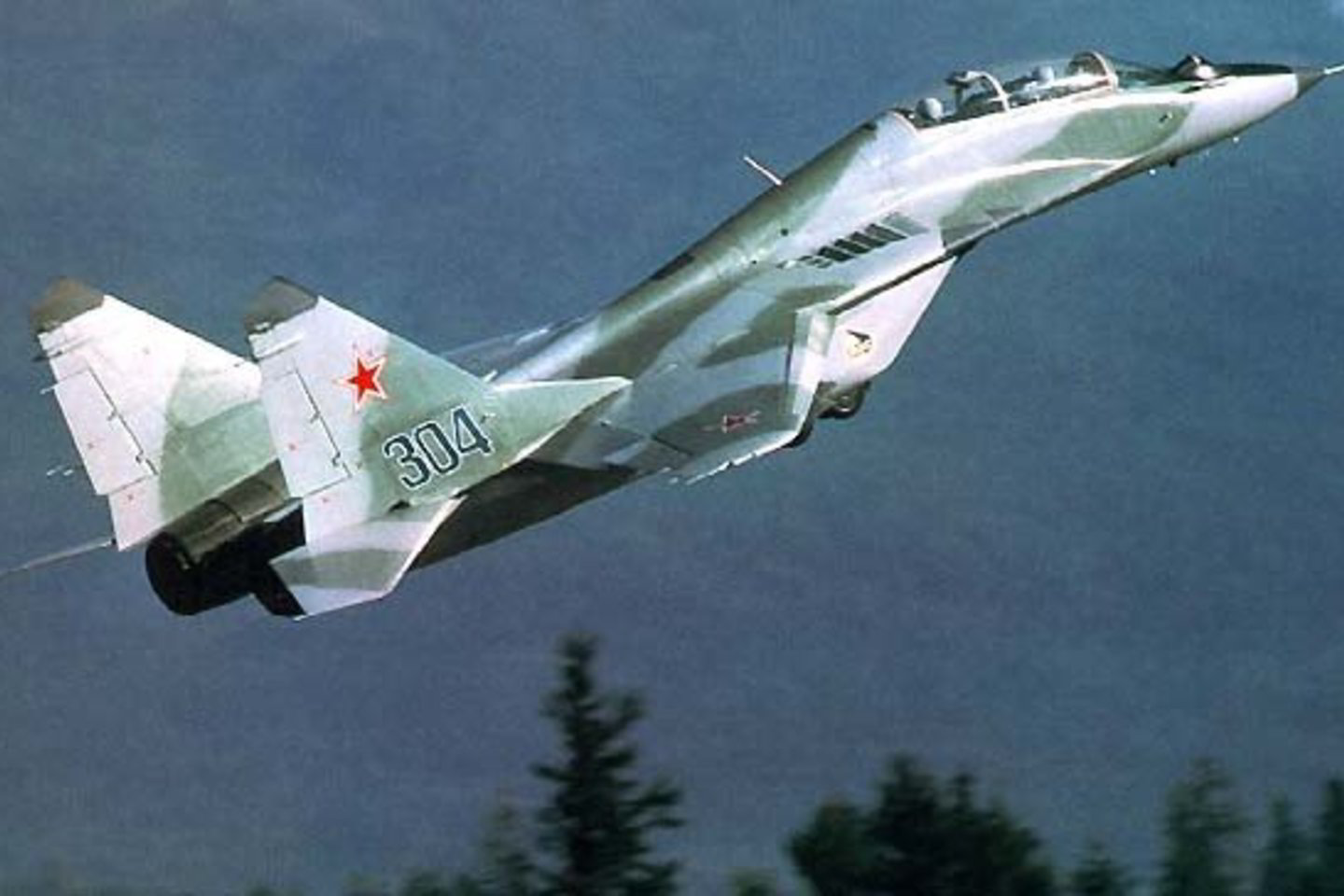 MiG-29 naikintuvai byra.