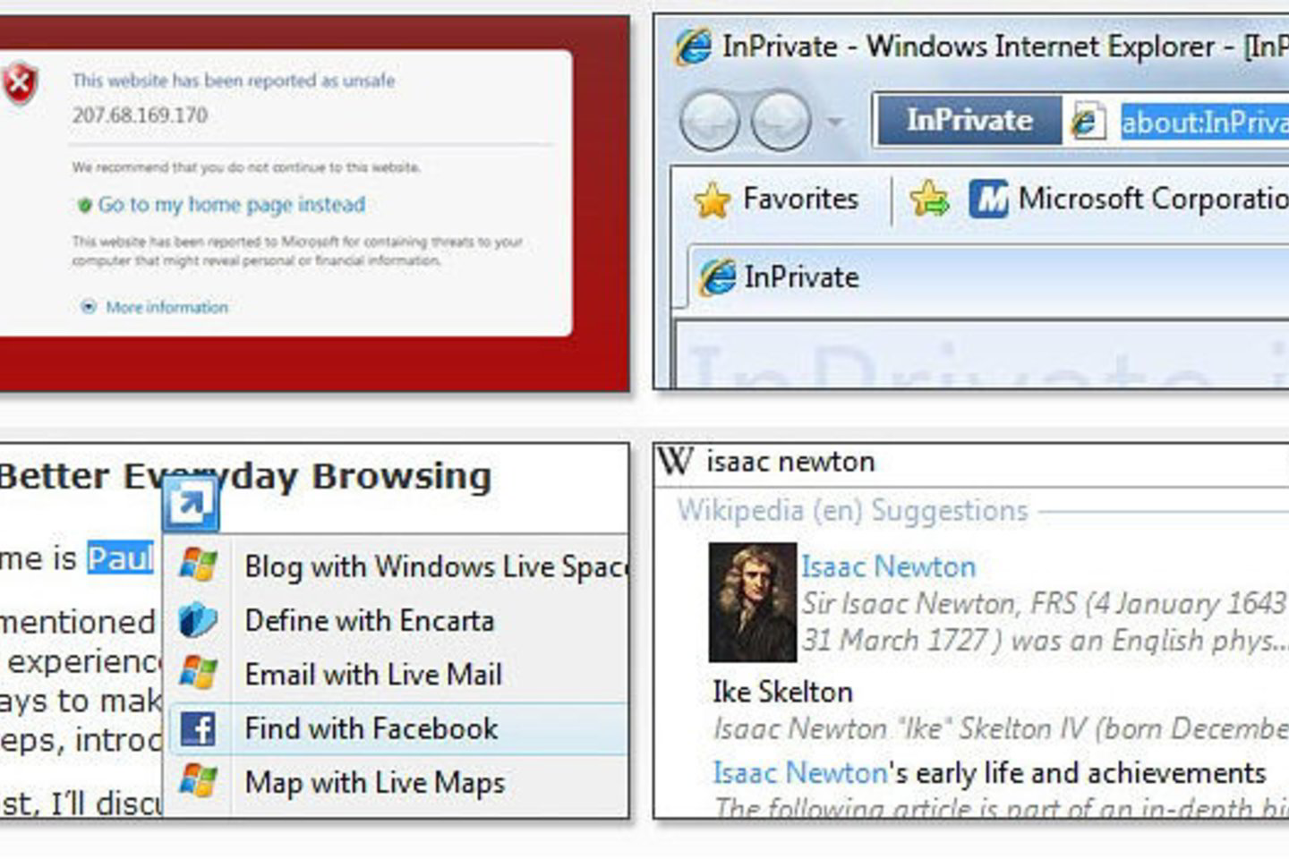 Naujoji „Internet Explorer 8“ pasižymi spartesniu, patogesniu ir saugesniu naršymu bei gali varžytis su kitomis naršyklėmis, kaip lygiavertė varžovė.