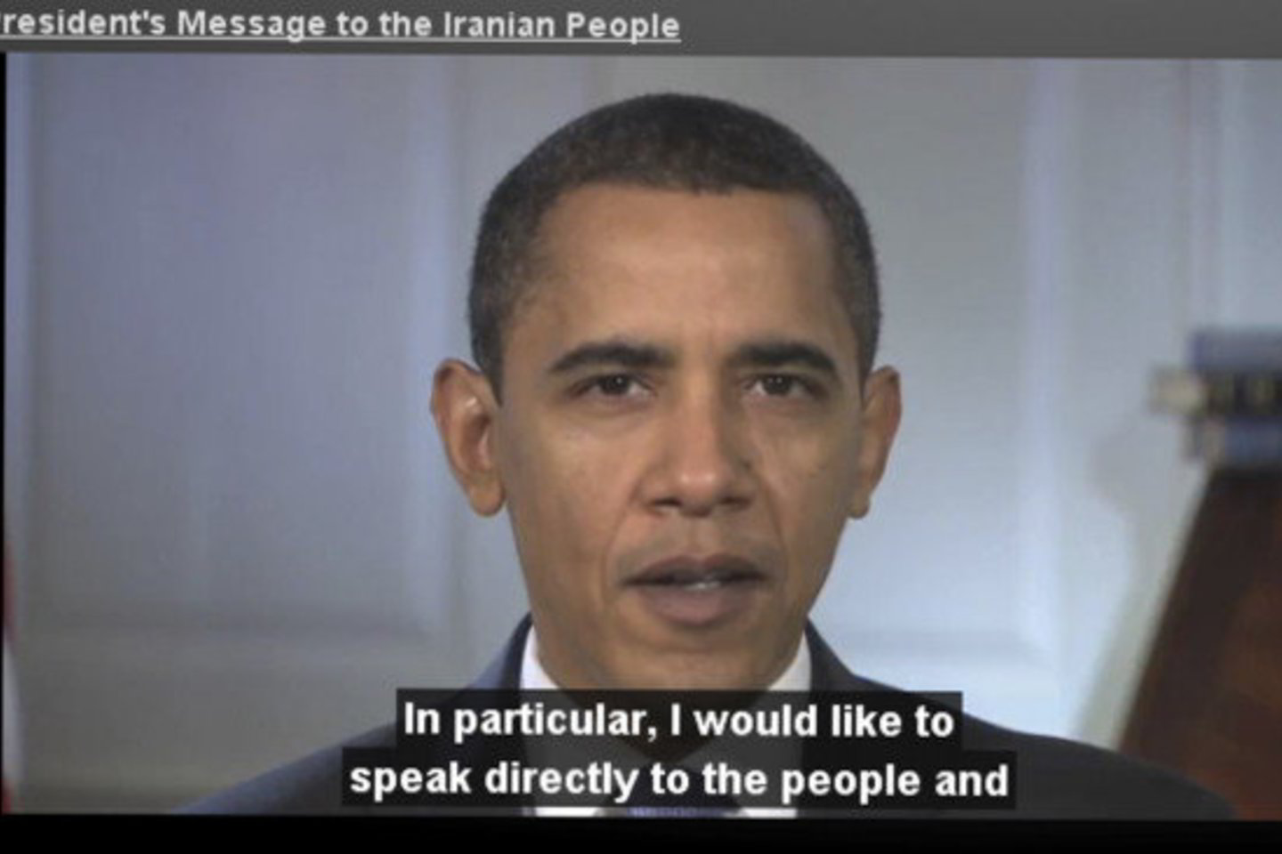 Vaizdo žinutėje B.Obama teigė norįs „tiesiogiai kalbėtis su Irano žmonėmis ir lyderiais“.
