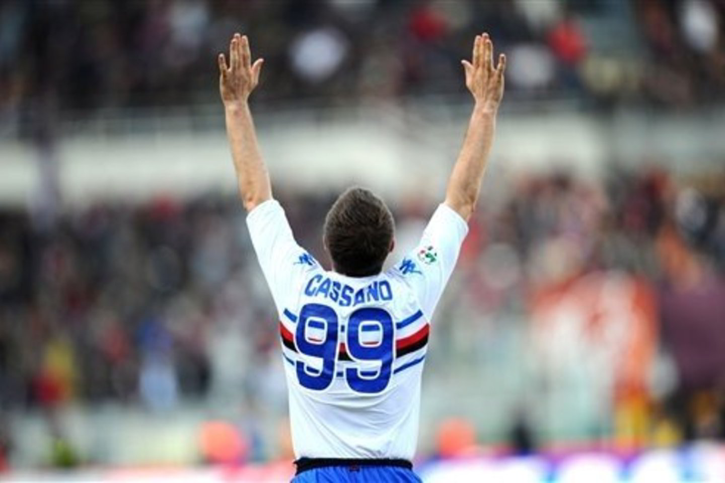 A.Cassano pelnė trečiąjį "Sampdoria"ekipos įvartį.