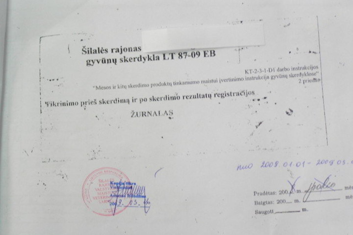 Sutikrinus skerdyklos apskaitos žurnalus ir Lenkijoje išrašytus įsigijimo dokumentus rasta neatitikimų.