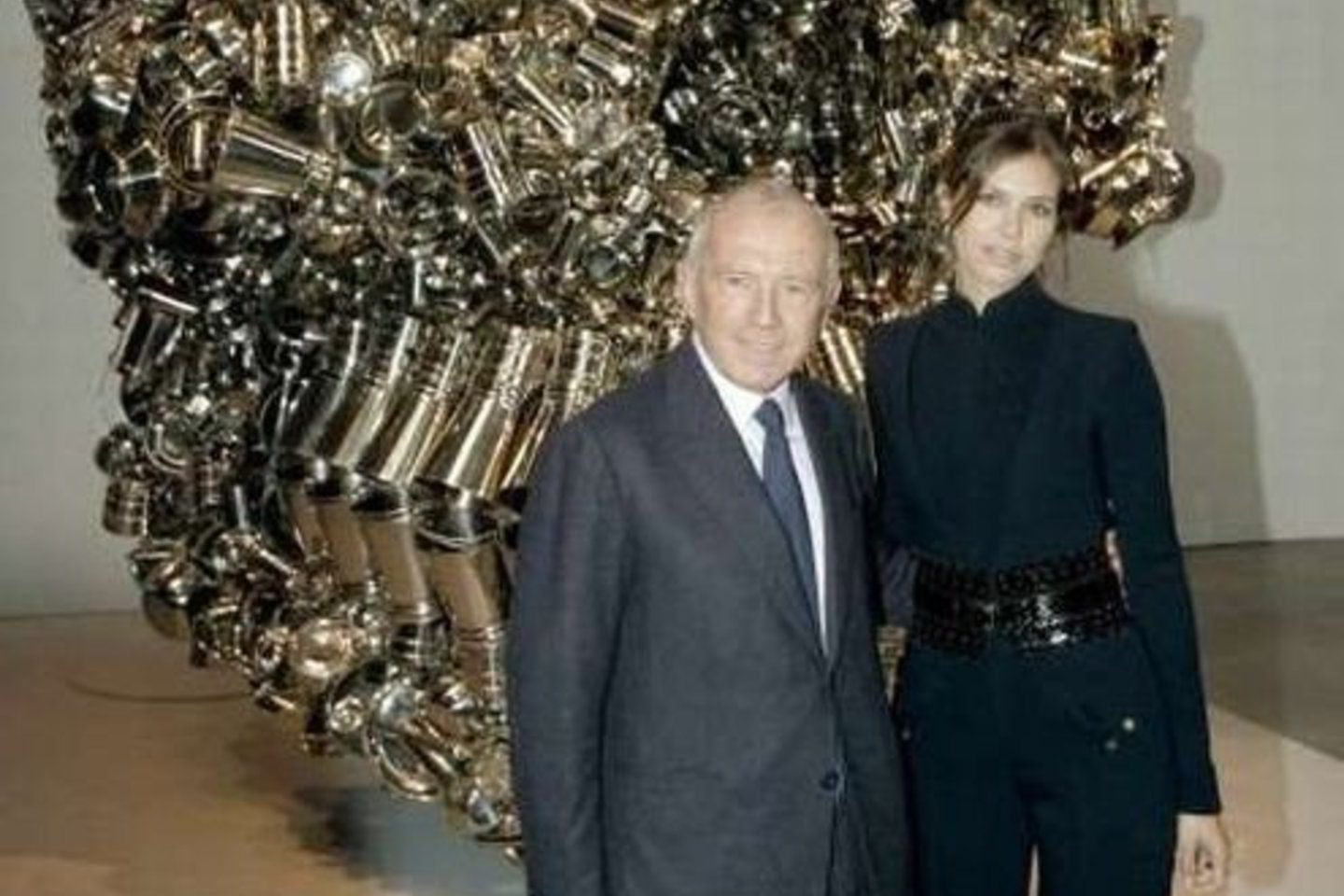 D.Žukova ir F.Pinault per didžiausios Rusijoje šiuolaikinio meno parodos atidarymą.