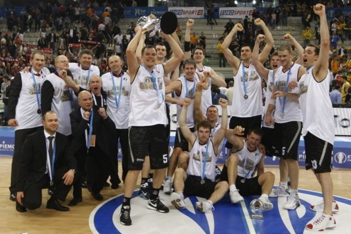 Vilniaus "Lietuvos rytas" - Europos taurės turnyro nugalėtojai.