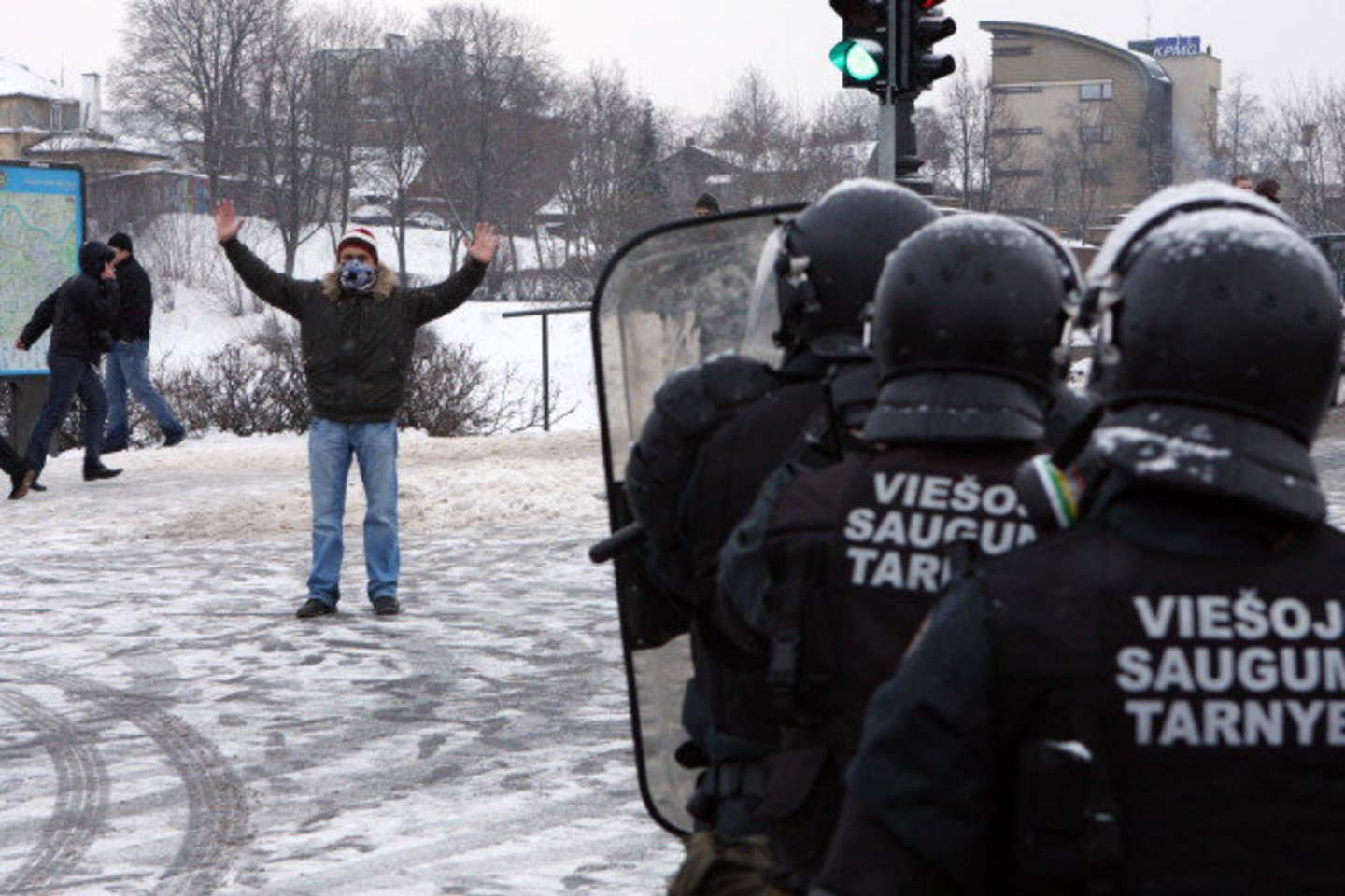 Profsąjungų vadovai nebekaltinami dėl riaušėmis virtusio mitingo sausio 16-ąją organizavimo.