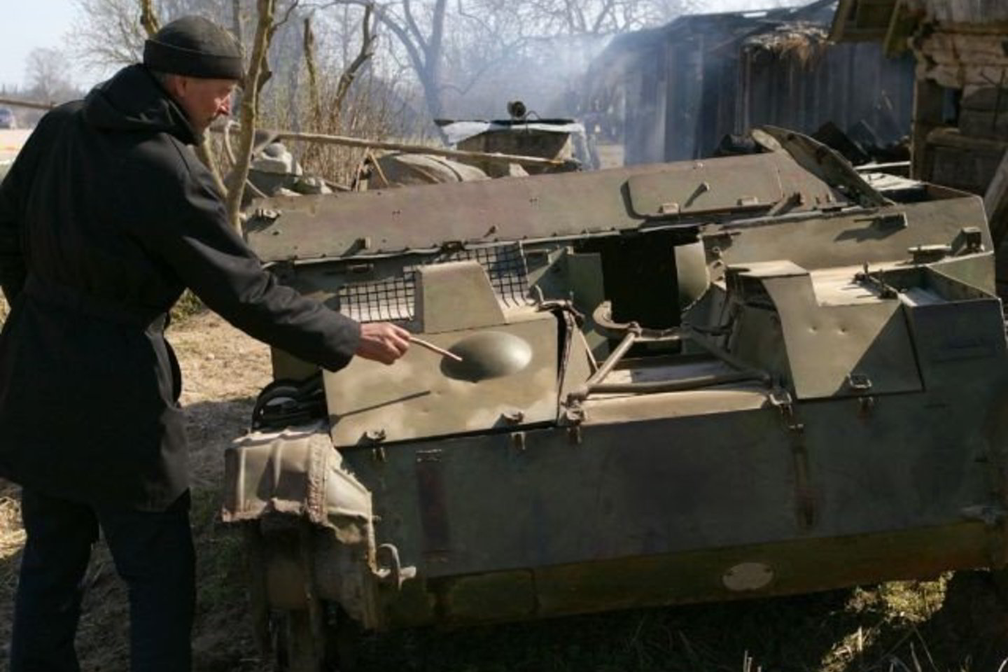 Šį sovietinių desantininkų naudotą šarvuotį kolekcionierius G.Mitrikovas sakė įsigijęs iš sovietų armijos pulkininko.