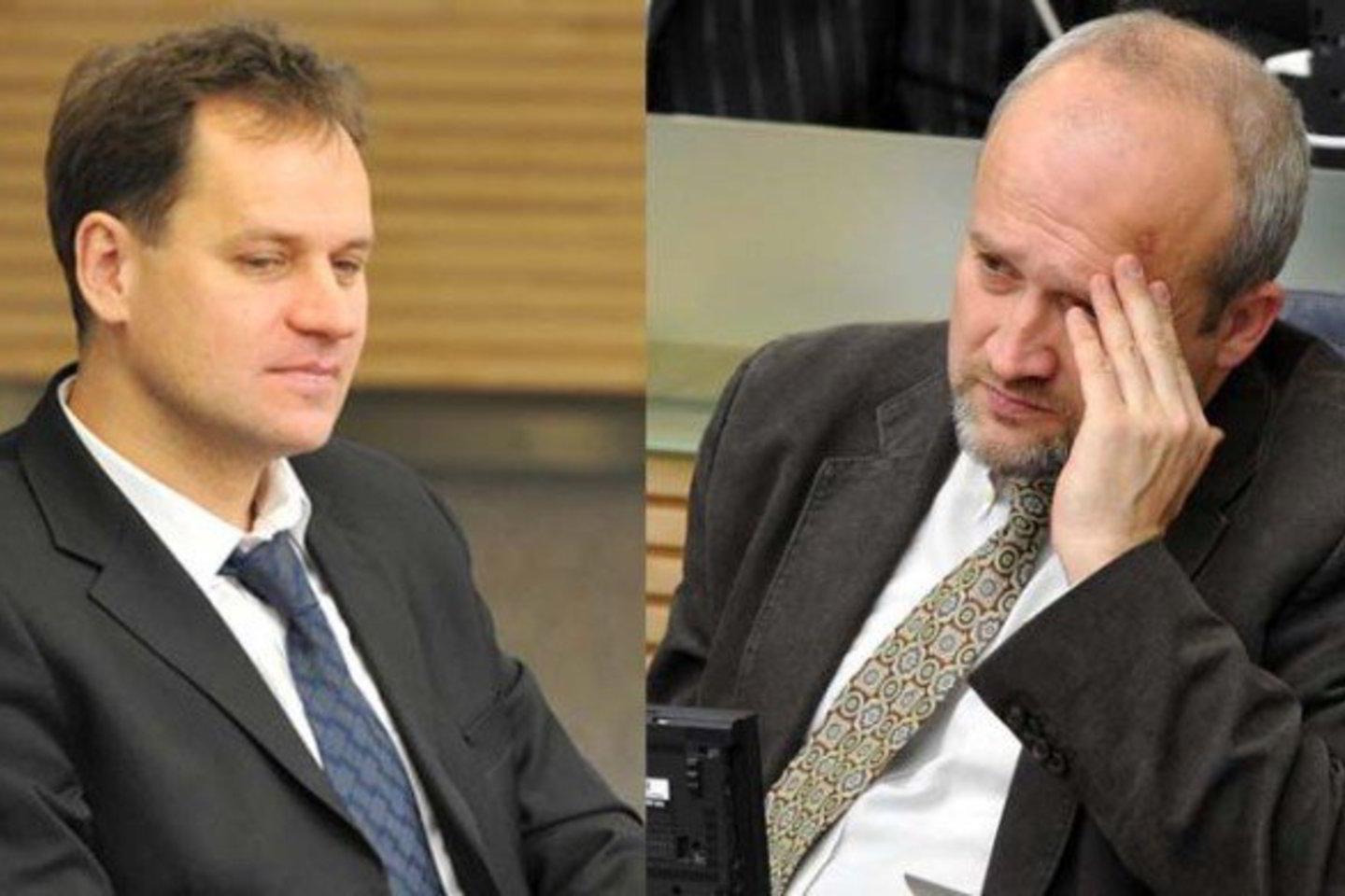 Konservatorius Gintaras Songaila (dešinėje) - kaltino V.Tomaševskį jį apšmeižus.