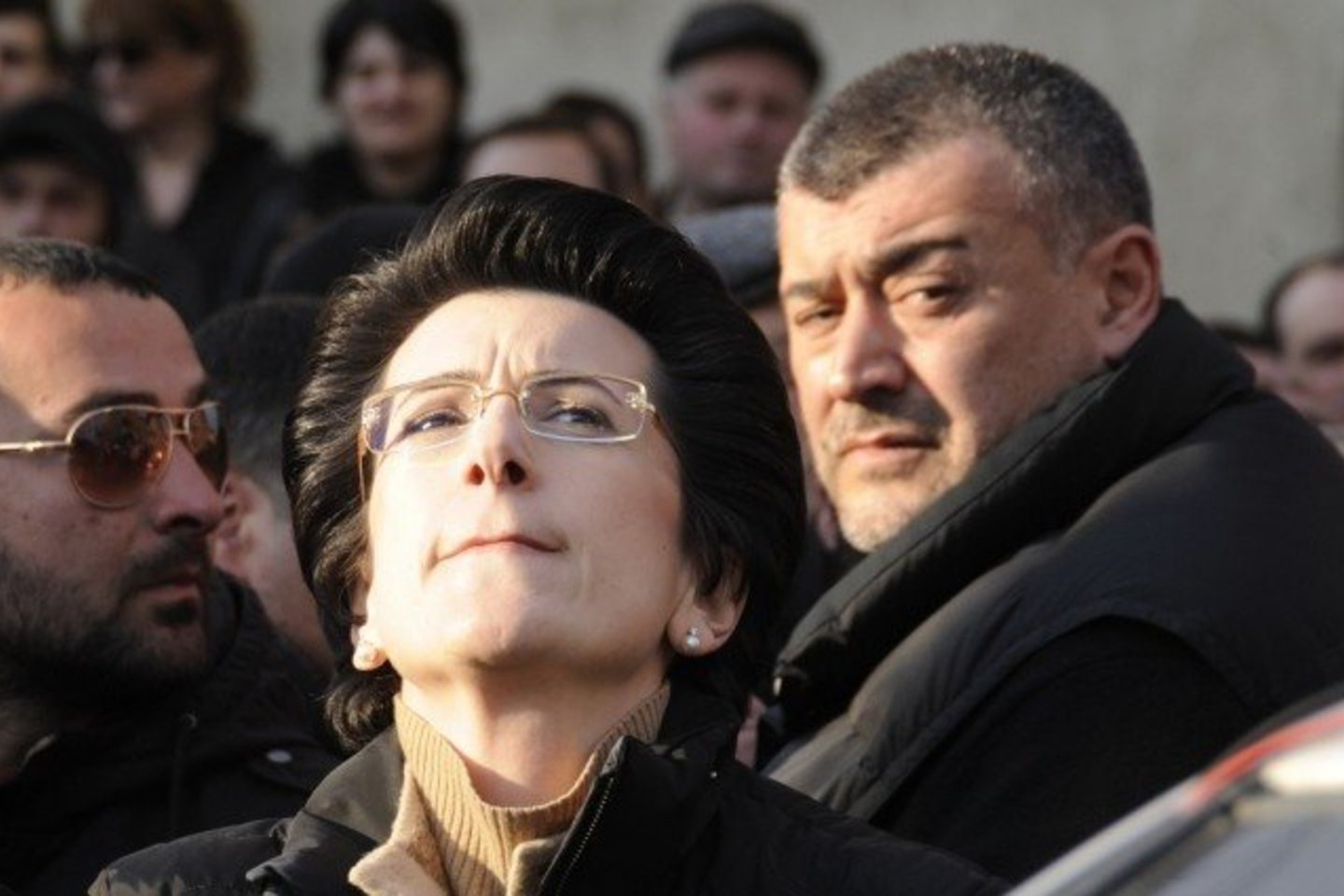 N.Burdžanadzė - buvusi Gruzijos parlamento pirmininkė, o dabar Jungtinio Gruzijos demokratinio judėjimo lyderė.